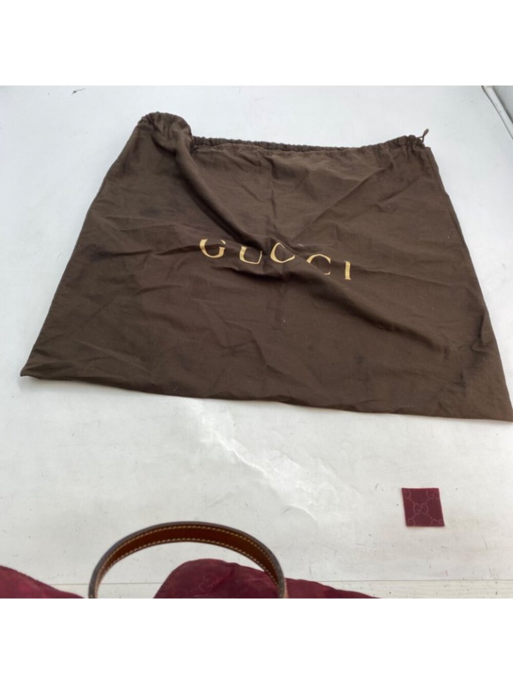 Gucci GG Nylon Tote Red - Picture 11 of 12